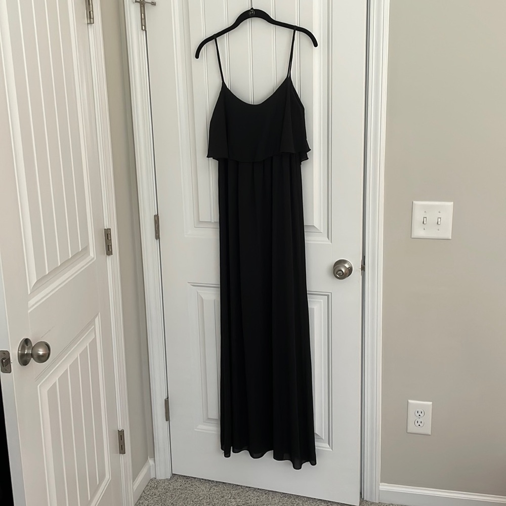 Black vestique maxi size small